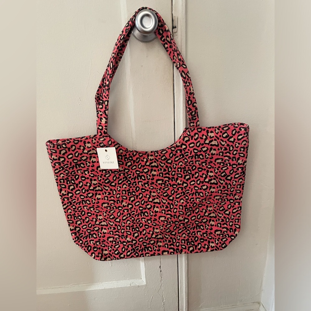 Pink Leopard Tote